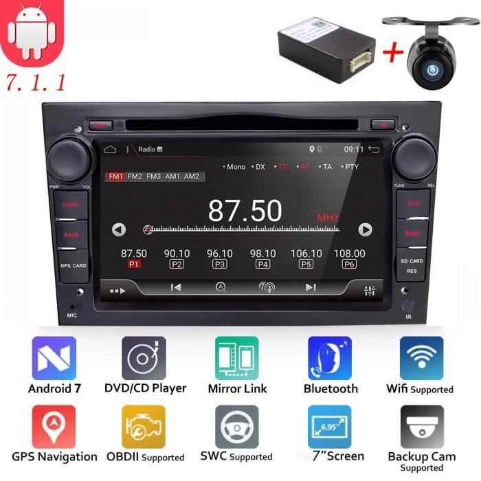 Android 6.0 Quad Core GPS DVD de voiture Play 17,8 cm GPS lecteur DVD de voiture pour Opel Astra Vectra Zafira Antara Corsa radio