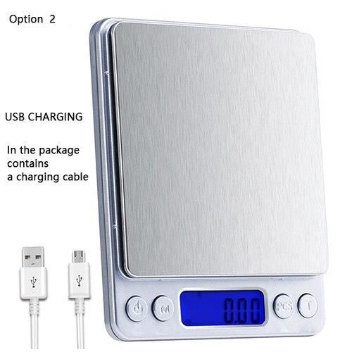 Balance de cuisine,Balance de cuisine numérique précision Balance électronique USB poids de poche or Balance 3000g - Type USB Scale
