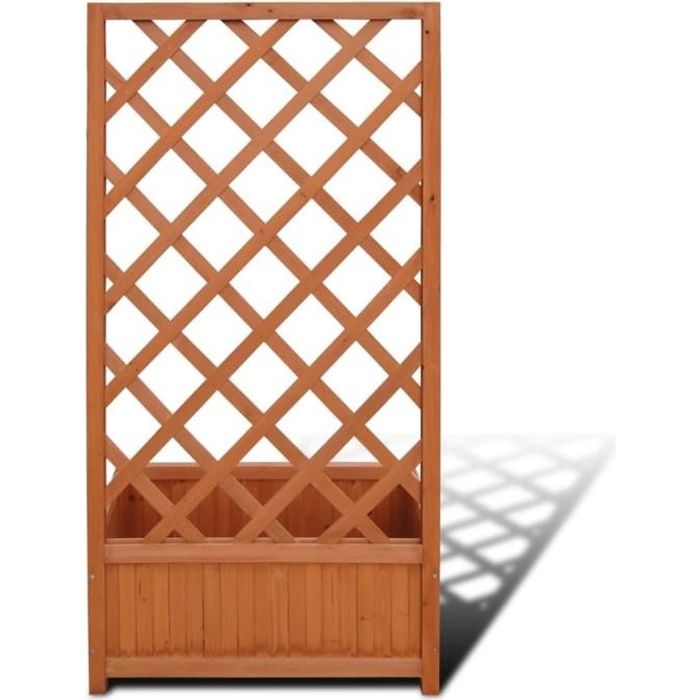 Style Élégance Chic - Jardinière en treillis 70 x 30 x 135 cm - 56913