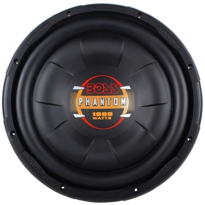 BOSS AUDIO D12F caisson de basse ultra slim 30,00 cm 12- 300 mm 500 watt rms 1000 watt max single coil 4 ohms voiture, 1 pièce