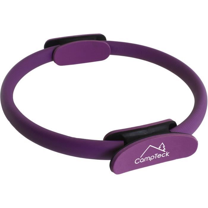 CampTeck U6933 - Pilates Ring à Double Poignée Anneau Pilates de Résistance Bande pour Exercice Fitness Yoga Gym 37cm - Violet