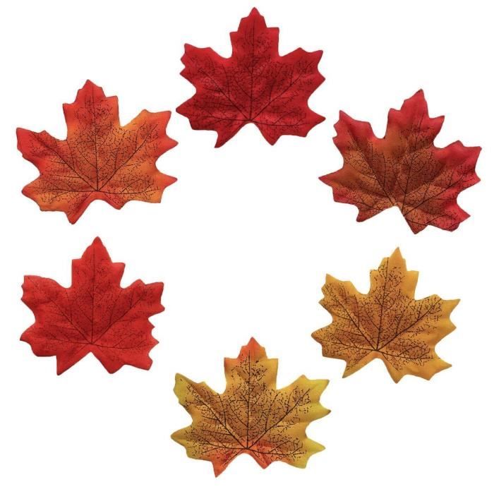 Feuilles d'érable artificielles Feuilles d'automne Feuilles soie simulation Faux Feuilles d'automne s Parfait Automne naturel 300pcs