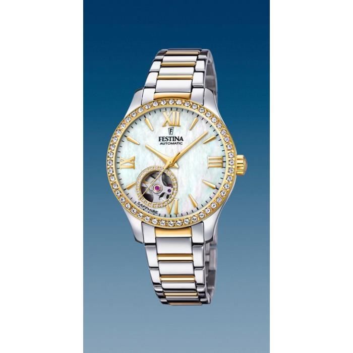 Montre Femme Festina F20486/3 Automatique Coeur ouvert