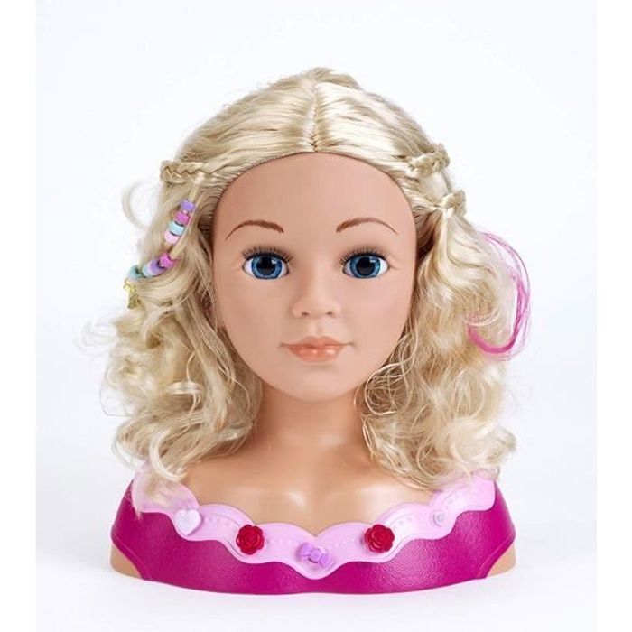 klein- Princess Coralie Tête à coiffer et à maquiller, 5392 3363