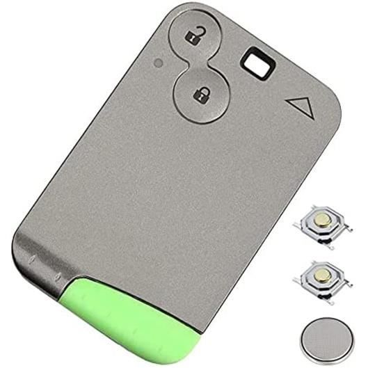Carte Coque Compatible Renault Espace 4, Laguna 2 et Velsatis Télécommande +2 Switchs +Pile
