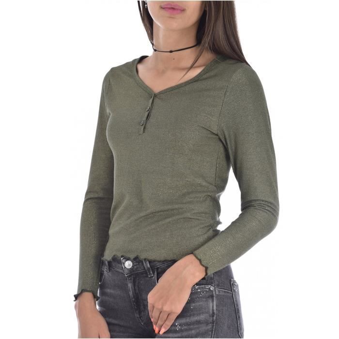 Tee shirt cotelé pailleté - Kaporal - Femme