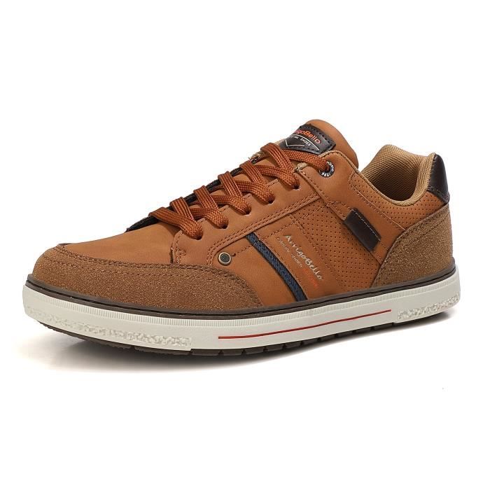 ARRIGO BELLO Baskets de Ville A1351-3 Marrone Doublure en maille Homme