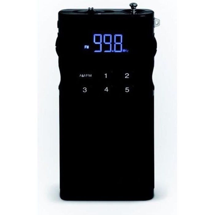 SCHNEIDER SC160ACLBLK Radio Tuner Digital Pll Piccolo - Noir