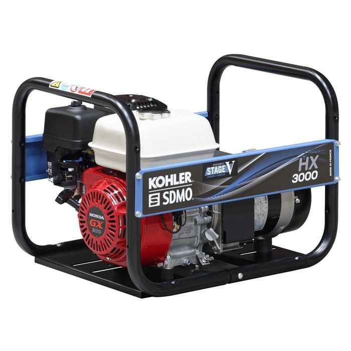 Sdmo - Groupe électrogène de chantier 3000W moteur Honda GX200 - HX 3000 C