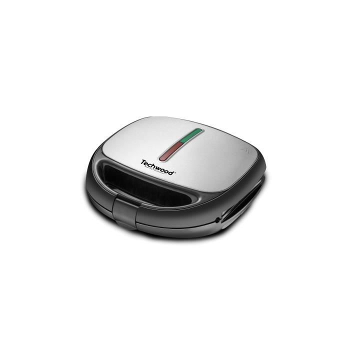 CROQUE GAUFRE GRIL INOX 3 EN 1 TECHWOOD - TGCI-816