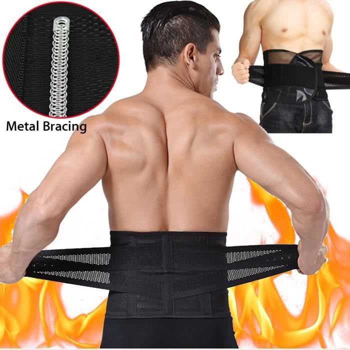 TEMPSA Minceur Ceinture Amincissante Homme Sudation Lombaire Corset Perte de Poids Graisse Gaine Ventre Plat 2XL