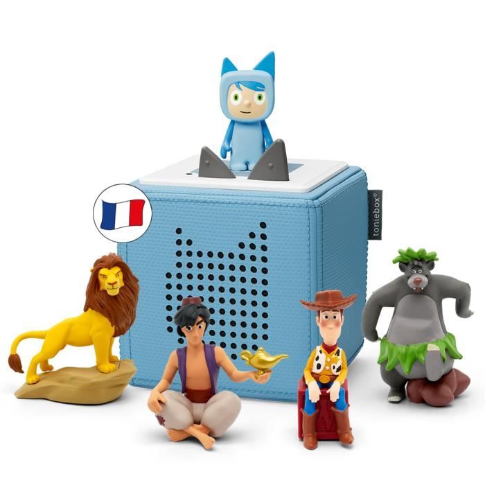 tonies® - Coffret Toniebox Mes Premiers Héros Disney - Bleu - Conteuse d'histoires