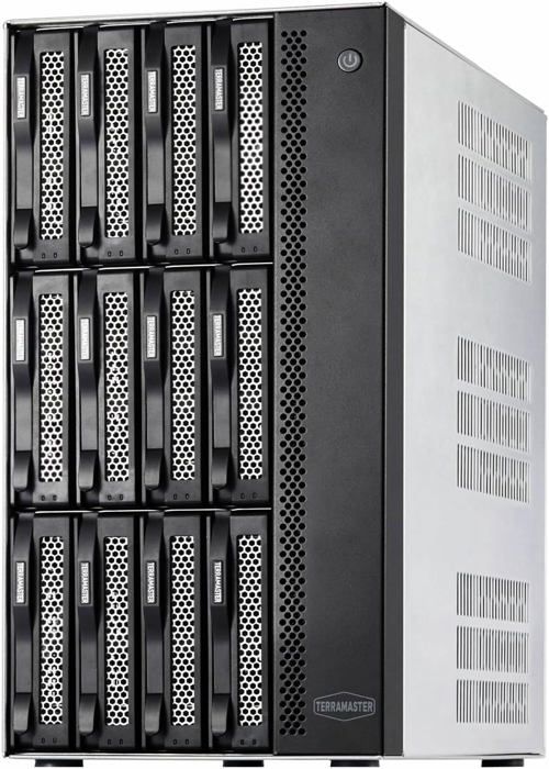 TERRAMASTER T12-500 Pro 12 Baies NAS dentreprise Core i7 1255U 10 cœurs 12 Threads CPU 16 Go DDR5 10GbE X 2(san Disque)