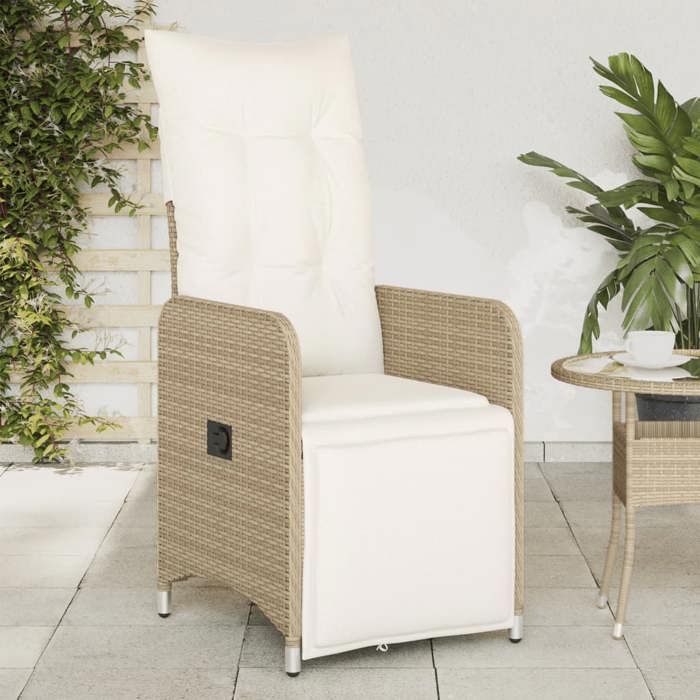 vidaXL Chaise de jardin inclinable - vue 4