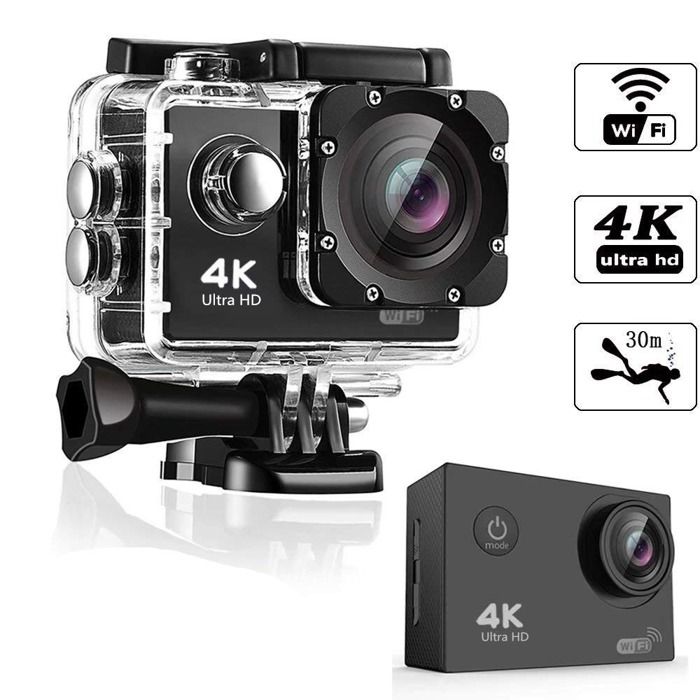 Camera Sport 4K 30fps Wi Fi - Camera 4k Etanche