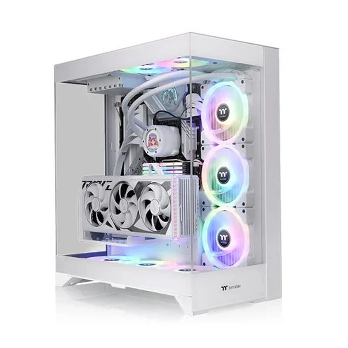 Boîtier PC MT - Thermaltake - CTE E550 TG - Micro-ATX - Vitré - Blanc