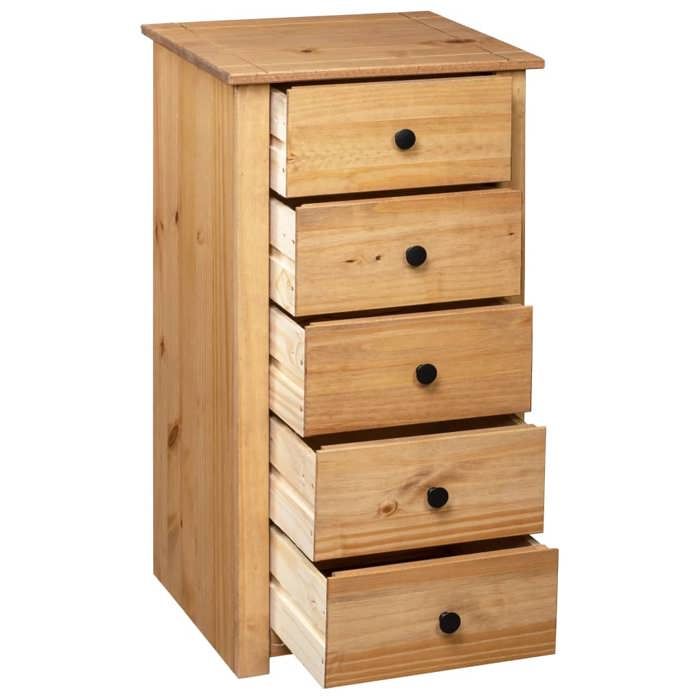 Promotion mai * Buffet bahut - Armoire de rangement - 46x40x89 cm Pin Gamme Panama EU3442282649
