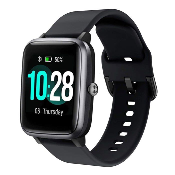 Bracelet pour montre connectée - SUGARJAR - Compatible ID205/ID205L - 19 mm - Silicone - Boucle aluminium