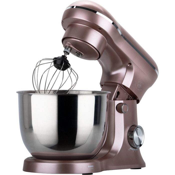 Robot Pâtissier - ROYAL SWISS - 1500W - Bol Inox 5L - 10 Vitesses + Pulse - Rose Gold