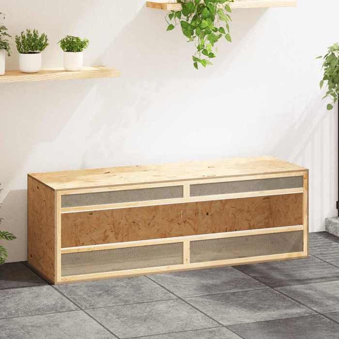 Meilleurs prix pour Terrarium en bois dingénierie - vidaXL - 144x46x48 cm - Multicolore - Bois dingénierie - Verre véritable