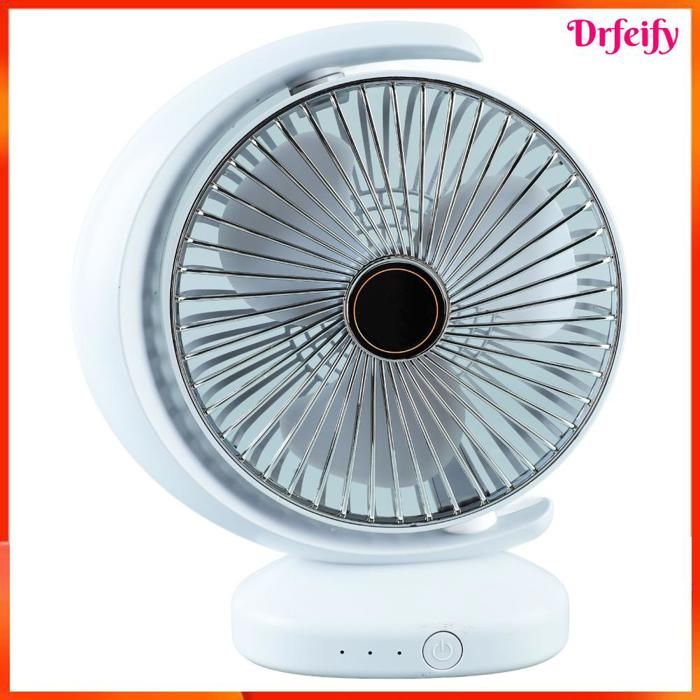 Ventilateur de bureau USB - AKOZON - Mini portable - Silencieux - Rechargeable 4000mAh - 3 vitesses - Akozon