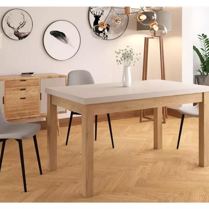 Table à Manger - Meubles&Design - Table repas extensible rectangulaire cachemire chêne 10 pers VERTICAZ2 Table à Manger - Meubles&Design - Table repas extensible rectangulaire cachemire chêne 10 pers VERTICAZ2