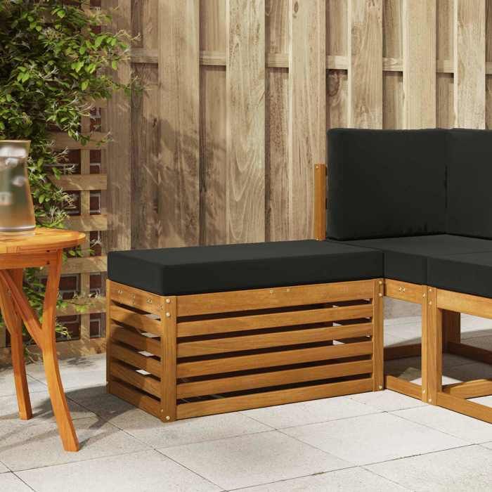 vidaXL Banc de Jardin Bois dAcacia Massif Naturel Canapé de balcon extérieur canapé de jardin moderne 900686