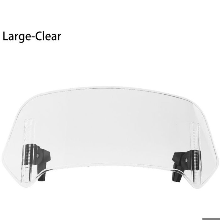 Extension de pare-brise de moto déflecteur de pare-brise réglable à clipser universel pour la plupart des vélos hors route avec