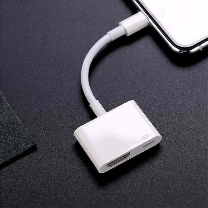 Câble Adaptateur Lightning Vers HDMI – Pour IPhone 7/8/Plus Et IPad – Full HD 1080P