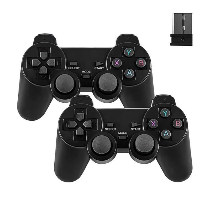 Console De Jeux Rétro Avec 40000+ Jeux Intégrés - 2 Manettes Sans Fil 2,4G, 128Go - Pour TV, Ordinateur