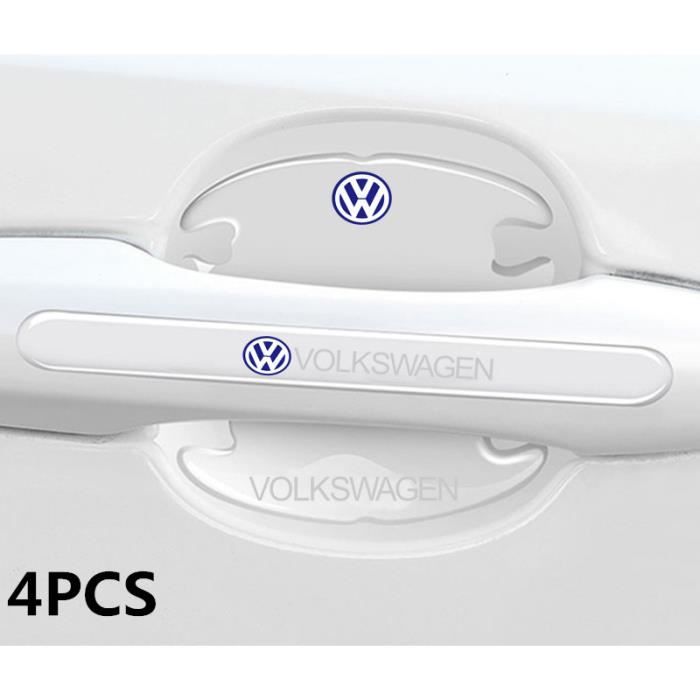 Lot de 4 porte collision bande anti - rayures poignée autocollant de protection de porte de voiture décoration pour Volkswagen
