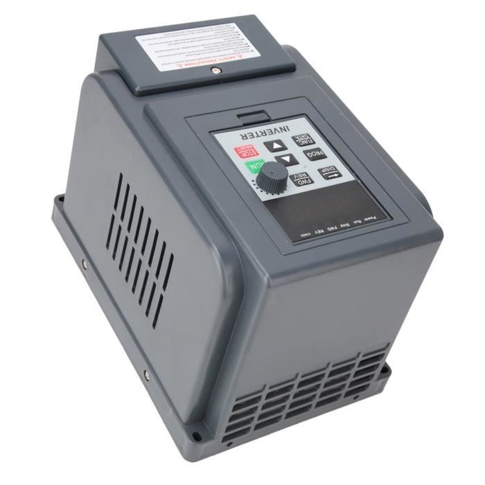 DeWin Variateur De Fréquence VFD 220V Monophasé Vers Triphasé 0.75kW à 1.1kW - Contrôleur Vitesse Moteur