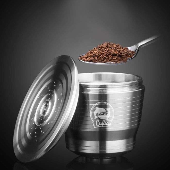 Capsule café rechargeable tasse kit remplacement cuillère brosse à