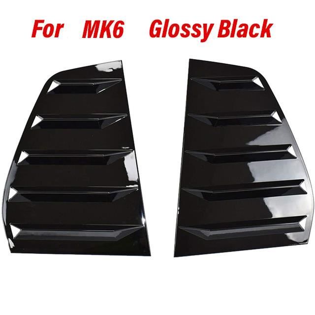 6 noir brillant - Couvercle de fenêtre arrière latérale de voiture, Pour VW Volkswagen Golf6 MK6 Golf7 golf 7