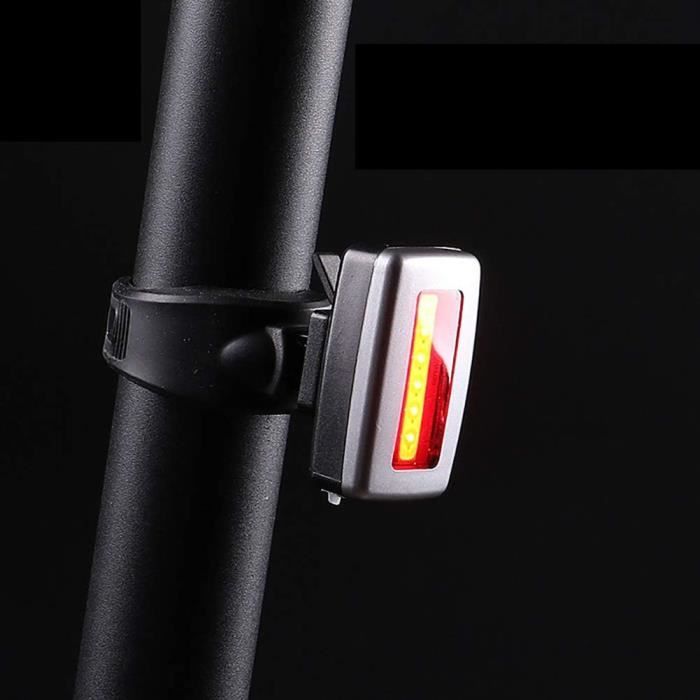 Lot de 2 Feux Arrière LED Vélo VTT Rechargeable USB