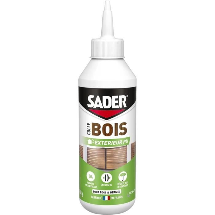 Sader Colle À Bois Extérieur Pu Polyuréthane Colle Bois Expansive Colle Forte Pour Tous Bois