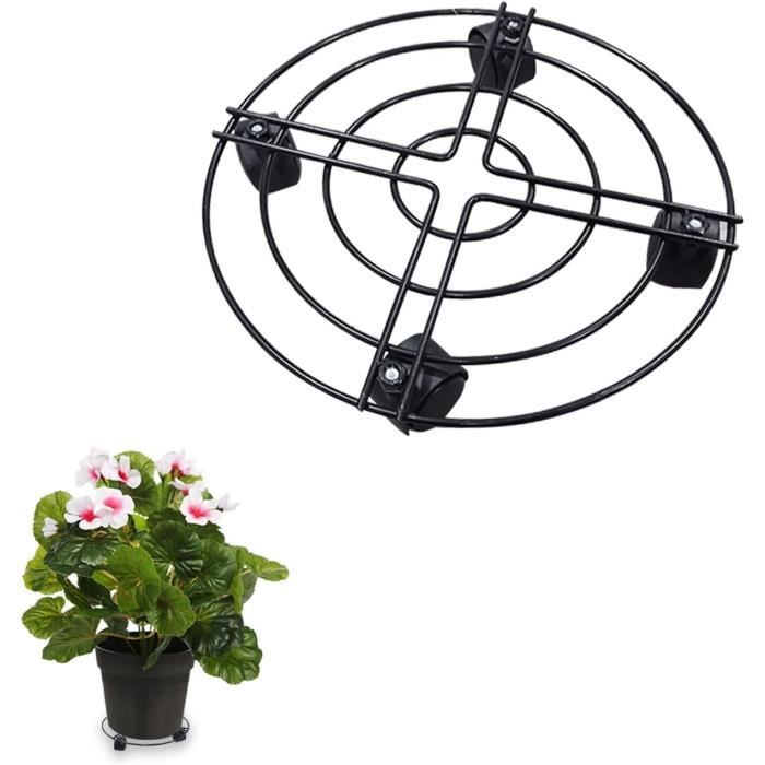Porte Plante A Roulettes Carrée, Support À Roulettes Pour Pot De Fleur