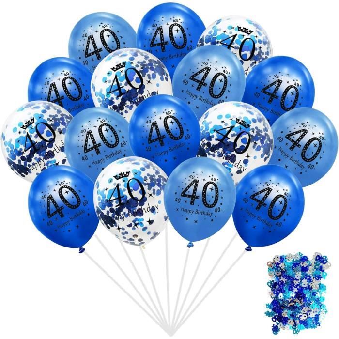 Ballons Décoration 40 Pièces,Ballons Latex,Décoration Anniversaire,Ballon  Coloré,Ballons Fête Anniversaire,Fête Fournitures pour Enfants