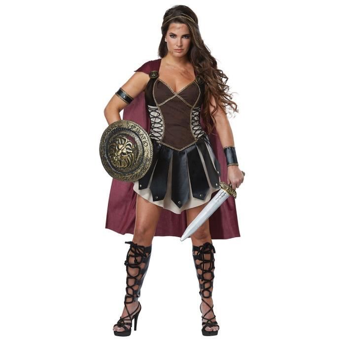 Femmes M Costume de gladiateur spartiate romain Kokor Knight