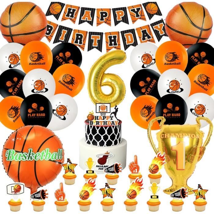 Décoration de fête d'anniversaire sur le thème du basket-ball,joyeux