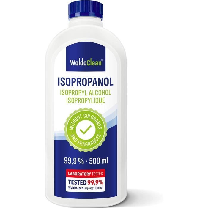 Alcool Isopropylique 99,9% Liquide 500ml - nettoyant Universel[116