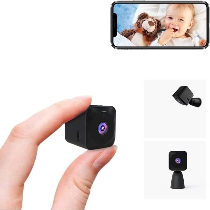Camera, WiFi HD Mini Caméra de Surveillance Interieur/extérieur sans Fil  avec Enregistrement,Mini Cachée Détection