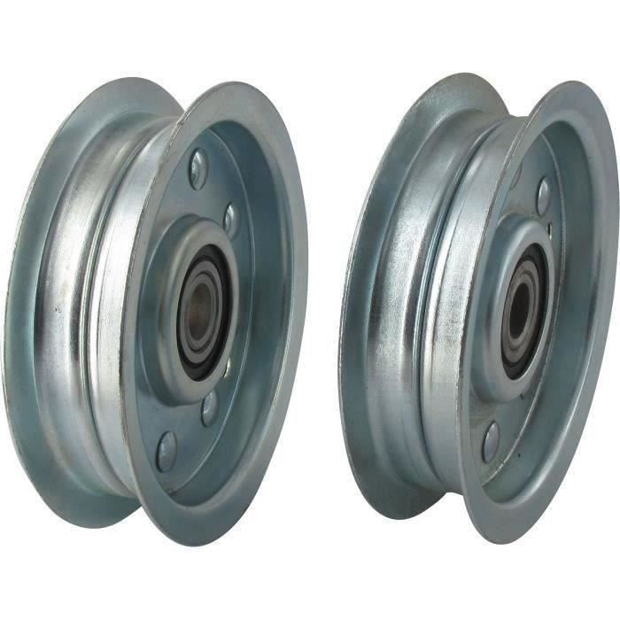 Poulie tendeur gorge plate Ø ext. 101,60 mm Ø int. 12,70 mm PGP04