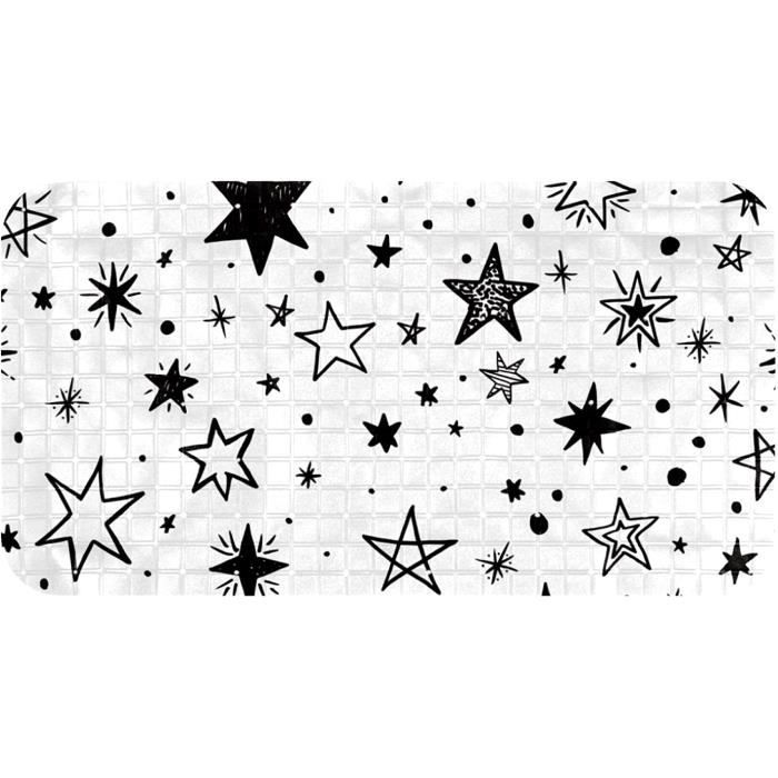 PVC Tapis De Bain Massage Rond, Tapis Douche Antidérapant, Tapis De Salle De Bain Antibactérien, Tapis De Baignoire Lavable En Machine,Résistant Moisissure Bleu