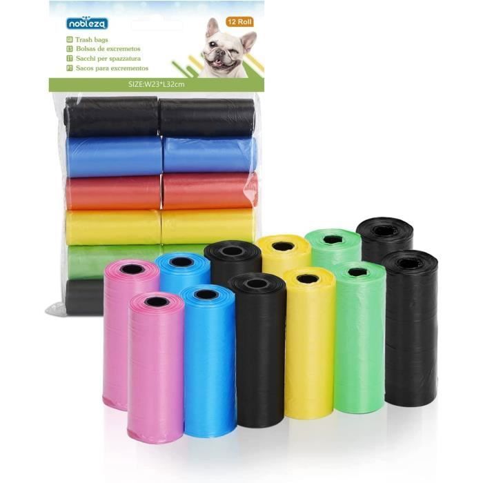 Comparer les prix de Sac a Crottes Chien 180 unità Sacs pour Excréments de Chien. Épais Sachets à déjections Canines 12 Rouleaux Multicouleur. [153]