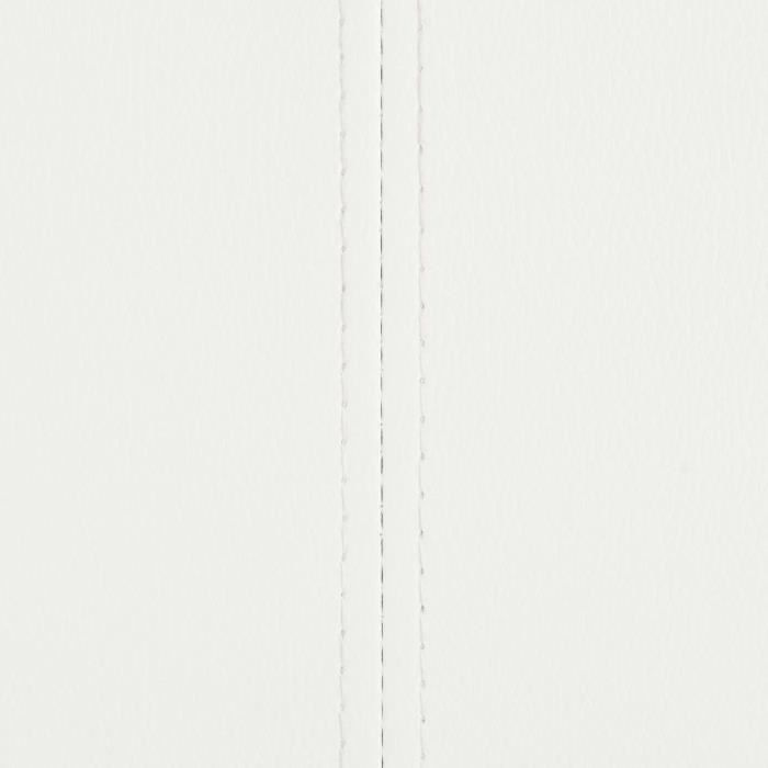 Lot de 2 Chaises de salle à manger - Blanc Similicuir Scandinave