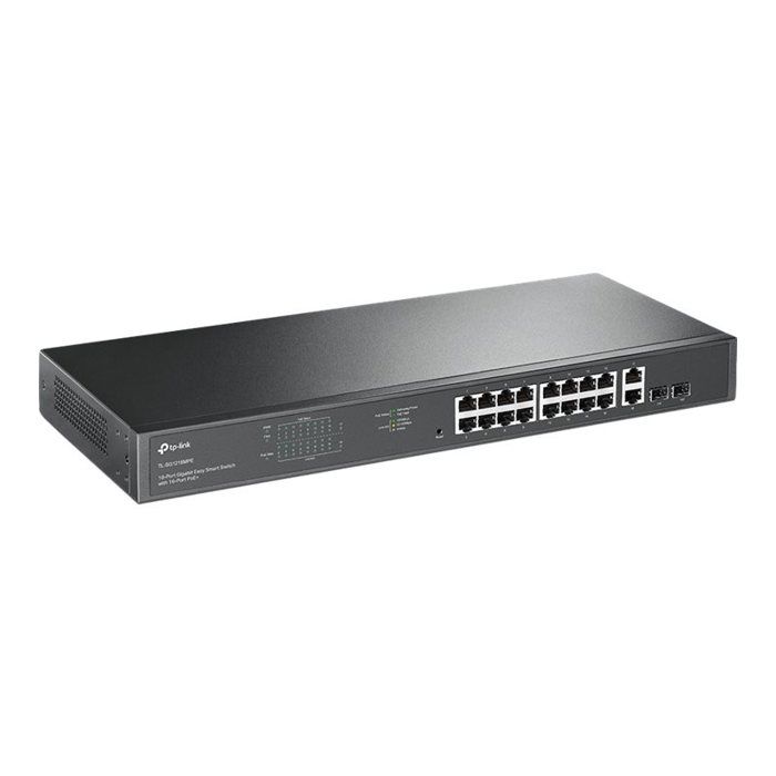 Commutateur - TP-LINK - JetStream TL-SG1218MPE - Intelligent - 16 x 10/100/1000 (PoE+) + 2 x Gigabit