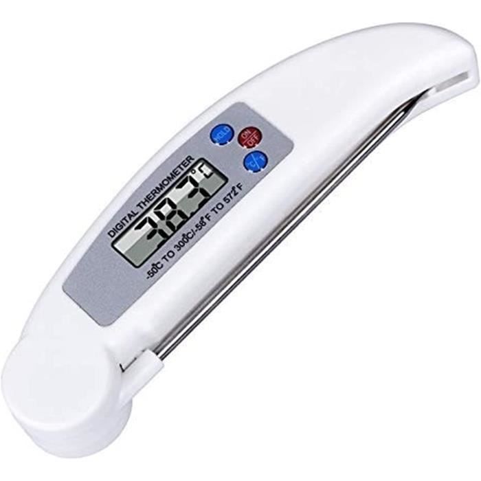 Thermomètre De Cuisine, Thermomètre De Cuisson à Lecture Instantanée Avec Sonde Pliable De 102 Cm Noir 99195790