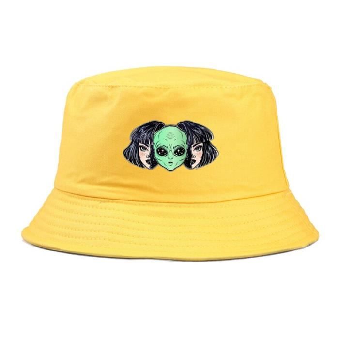 Casquette,COUPLE alien Panama Bucket 