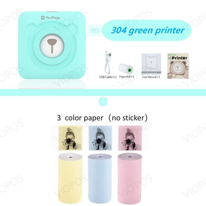 Toutes nos imprimantes,Mini-imprimante Photo Portable sans fil A6 304DPI,Bluetooth,impression